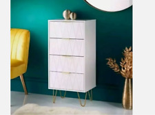 White Narrow Chest of Drawer