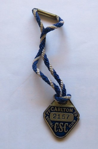 1977 vfl enamel badge - enamel,