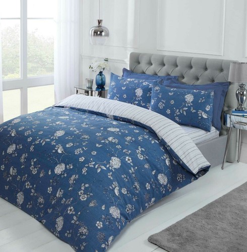 Country toile floral duvet - country,