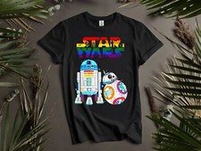 Star Wars Rainbow R2-D2 BB-8 T-shirt T shirt Men Women Unisex Tshirt K766