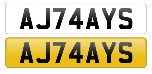 Cherished number plate ajay - cherished,