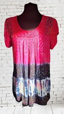 Vintage Tie Dye Tunic Top Boho