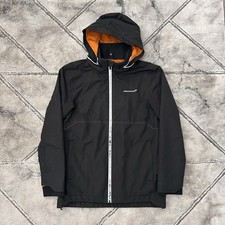 Official McLaren Team Black Jacket Coat - SMALL Mens F1 Racing Sport *Read Desc