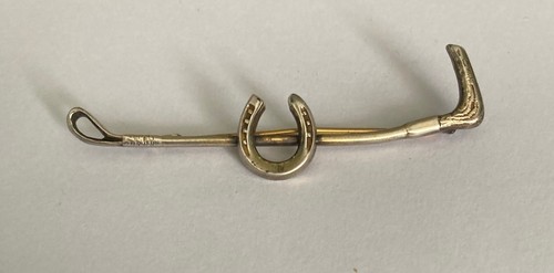 Vintage silver riding crop - crop, &