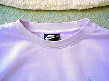 Nike New Wm’s Sweatshirt Size S/M, Pale Mauve BNNT Crew Neck with Logo
