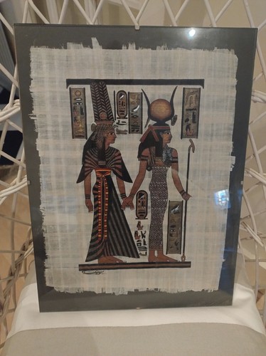Egyptian papyrus painting - egyptian,