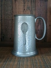 Tennis Themed Tankard Hammered