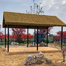 Thatched Roof Artificial Thatch Roll Fire Retardant Synthetic Thatch Grass Roof