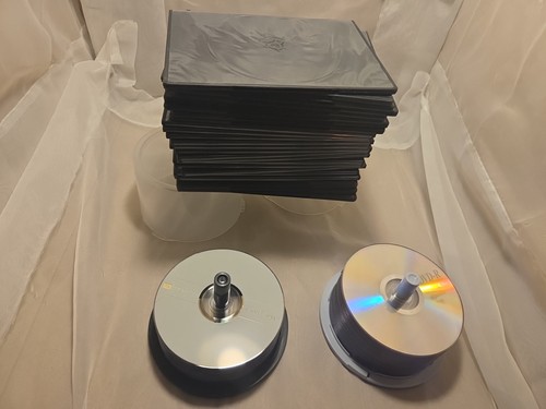 Lot blank dvd r - 68, discs
