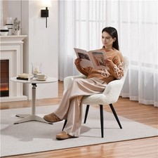 Upholstered Boucle Armchair