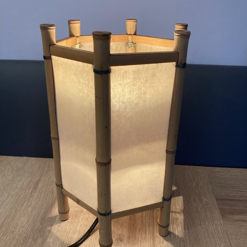 Vintage bamboo cane canvas - vintage, cane,