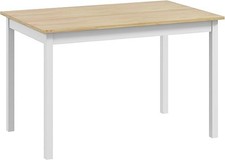 HOMCOM Dining Table for 4 | Solid Wood Farmhouse Kitchen Table |Rustic 120cm Din