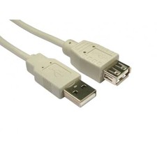 Grey USB Extension Cable 2.0
