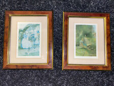 2 x Framed Vintage Manuscript Limited England Prints - Series 795