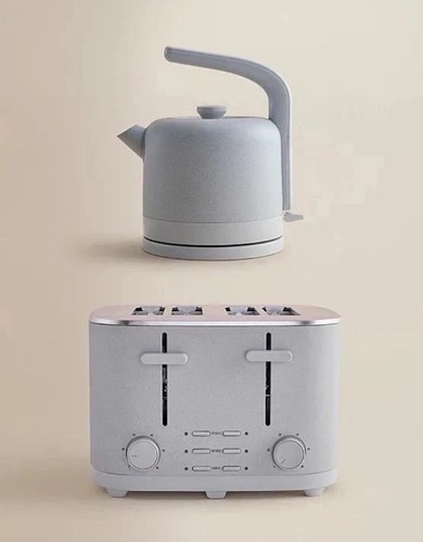 Kettle toaster set grey - set,