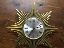 TIMEMASTER SUNBURST QUARTZ CLOCK