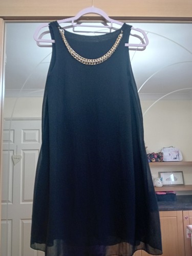 Chain detail sheer dress - sheer,