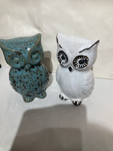 Pair ceramic type - owls, in