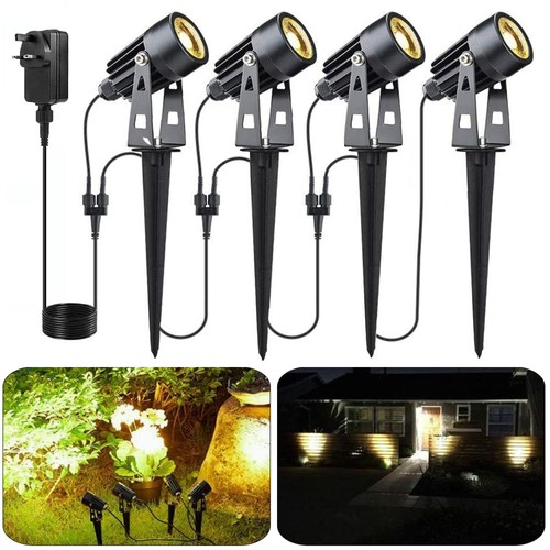 Pack led garden spike lights - 4,