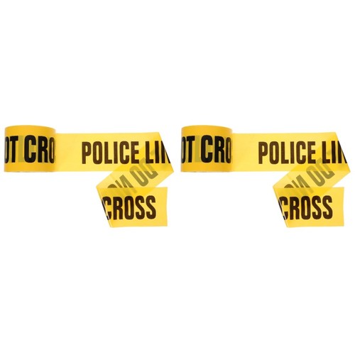 Reusable yellow warning tape - warning,