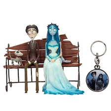 Corpse Bride Victor and Emily 1/10 Scale Figure Set and Metal Keyring