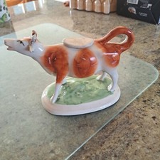 Antique 19th Century Staffordshire Cow Creamer