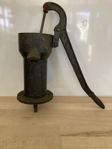 Antique cast iron water pump - water,