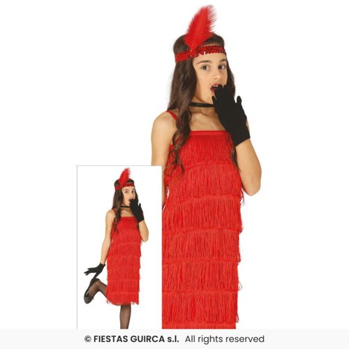 Red charleston flapper fancy - red,