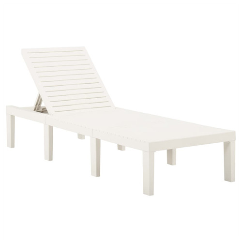 Sun lounger white plastic - sun,