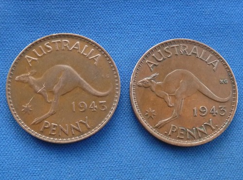 Australia bronze penny - 2x,