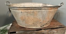 Vintage Small Galvanised Bath