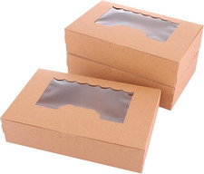 20 Pcs Kraft Cookie Boxes with