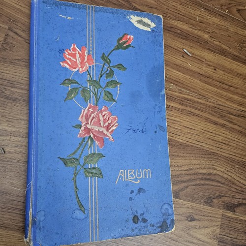 Antique postcard card album - antique,