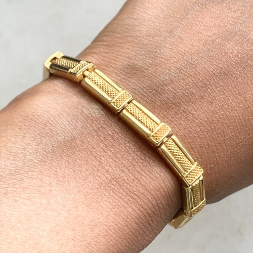 Vintage gold plated geometric - gold,