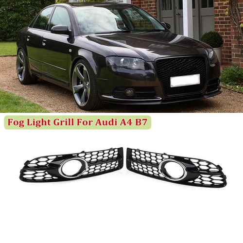 Gloss black front bumper fog - black,
