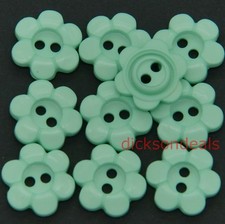 10 Daisy Flower Buttons 11mm 15mm 17.5mm or 21mm White Pink Lilac Yellow Red etc