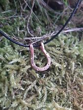 Lucky Horseshoe Hammered Copper Pendant Necklace - Lucky Jewellery