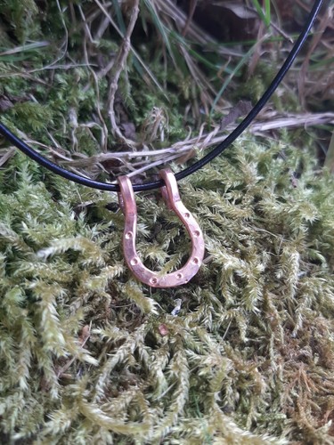 Lucky horseshoe hammered - lucky,