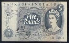 Old Five £5 Pound Note Uncirculated