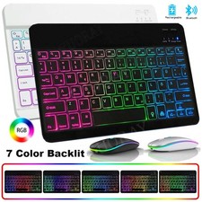 Backlit Bluetooth Keyboard Mouse For Lenovo Tab M11/M10/P10/P11 Pro Plus Tablet