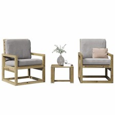 Outdoor Patio Wooden 3 Piece