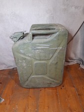 Vintage Bellino Army 20L Metal Green Fuel Jerry Can Dated 1991