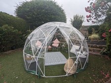 Garden Dome Tent Igloo 12 Ft 3.6 metre Clear Geodesic Igloo use or hire out