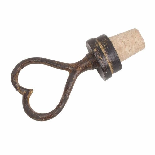 Cast iron wine cork bottle - cast,