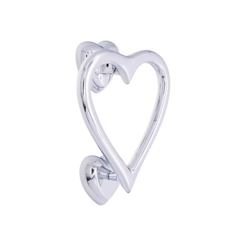 Door knocker solid brass heart - door,