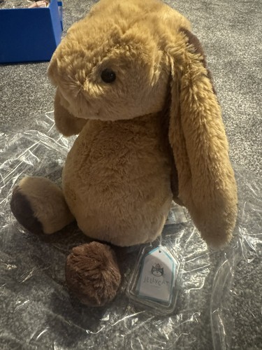 Jellycat brown patchwork bunny - patchwork,