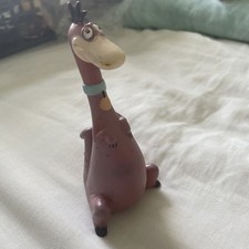 Vintage Hanna Barbera The Flintstones Dino Dinosaur Hollow Toy Figure 4.5" 1990s