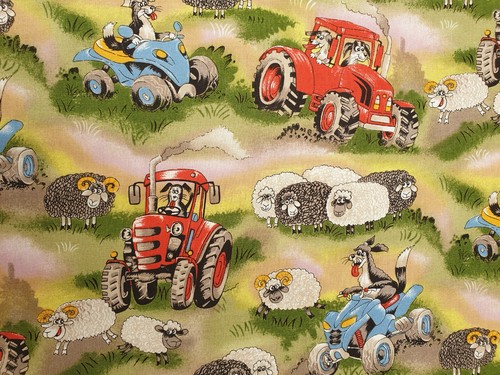 Funny farm fabric 100 - funny,