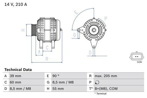 Bosch alternator for renault - bosch,