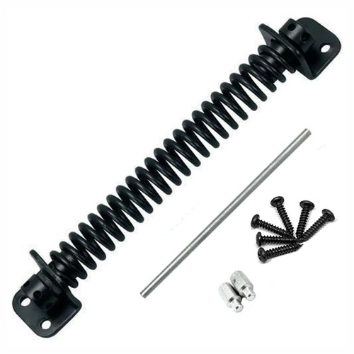 Black garden gate spring - black,